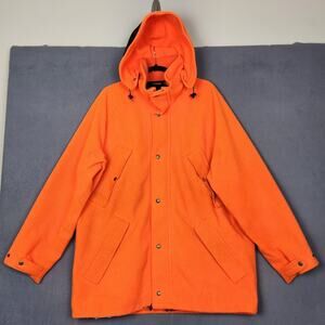 Cabela's Whitetail Clothing Jacket Mens Large Orange Goretex Hooded Hunting USA